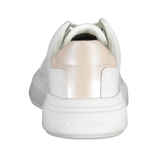 Calvin Klein Zapatillas de Cuero Blanco para Mujer - Image 3