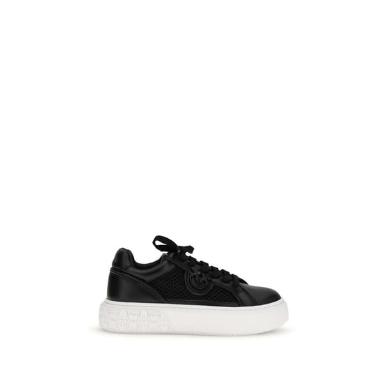 Zapatillas de Plataforma de Cuero de Ternera Negra PINKO Bos Taurus - Image 1