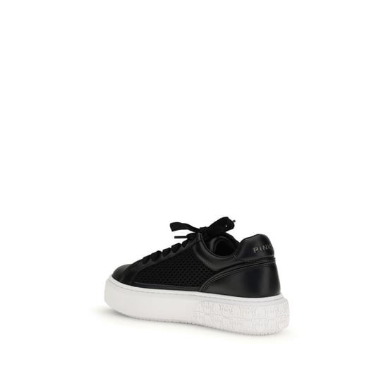Zapatillas de Plataforma de Cuero de Ternera Negra PINKO Bos Taurus - Image 3