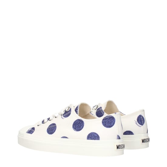 Zapatillas bajas de tela blanca Moschino - Image 4