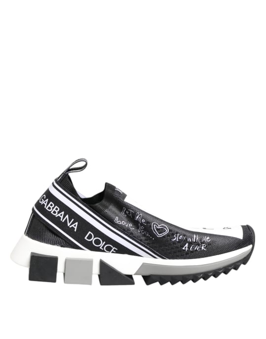 Zapatillas bajas Dolce & Gabbana Sorrento en blanco y negro - Image 2