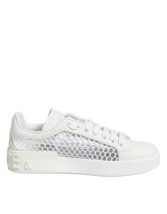 Zapatillas bajas con inserciones de malla blancas Dolce & Gabbana - Image 2