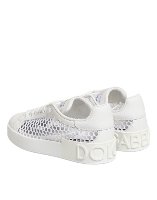 Zapatillas bajas con inserciones de malla blancas Dolce & Gabbana - Image 6