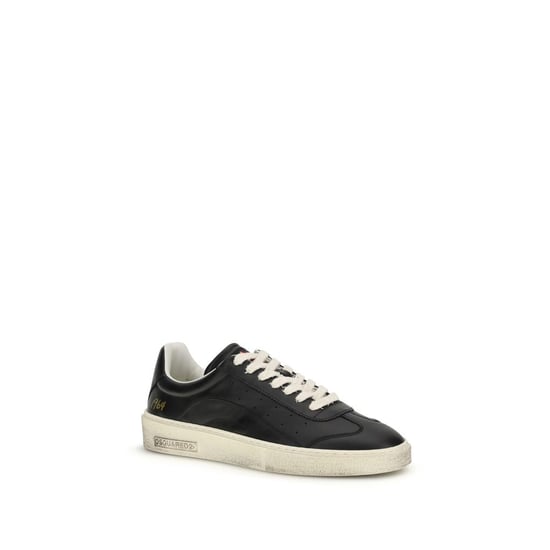 Zapatillas bajas Bos Taurus de cuero de ternera negro Dsquared² - Image 2