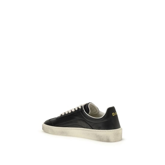 Zapatillas bajas Bos Taurus de cuero de ternera negro Dsquared² - Image 3