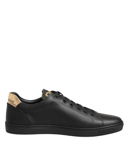 Zapatillas de piel negra adornadas con corazón de Dolce & Gabbana - Image 6