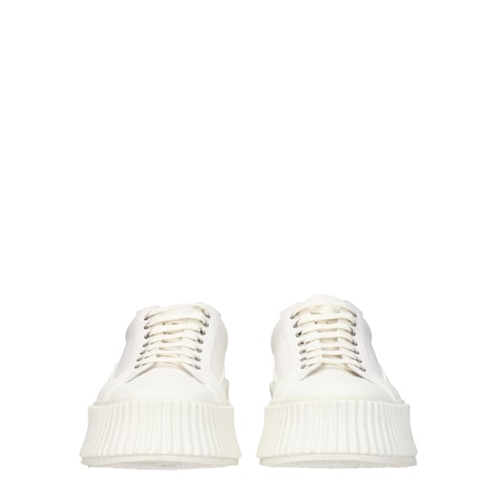 Zapatillas de plataforma de tela blancas Jil Sander - Image 3