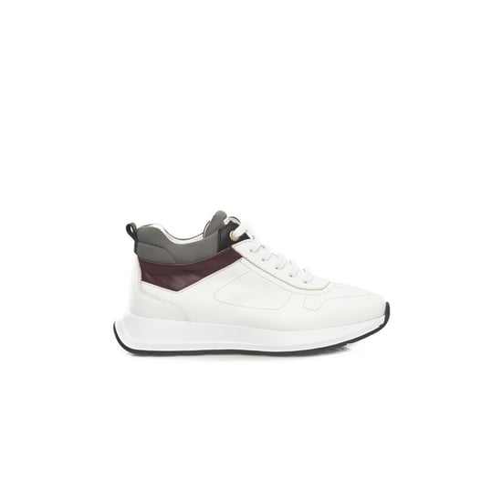 Cerruti 1881 Zapatilla de Cuero de Vaca Blanca - Image 1