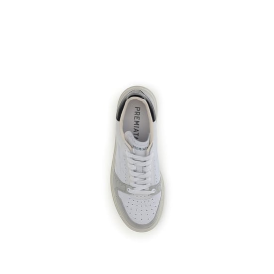 Zapatillas bajas de piel de ternera blanca Bos Taurus de Premiata - Image 4