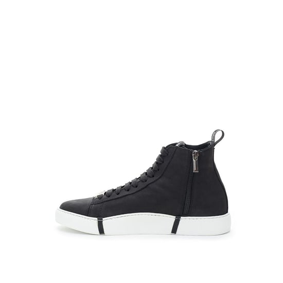 Zapatillas altas de piel de ante negro Roberto Cavalli - Image 2
