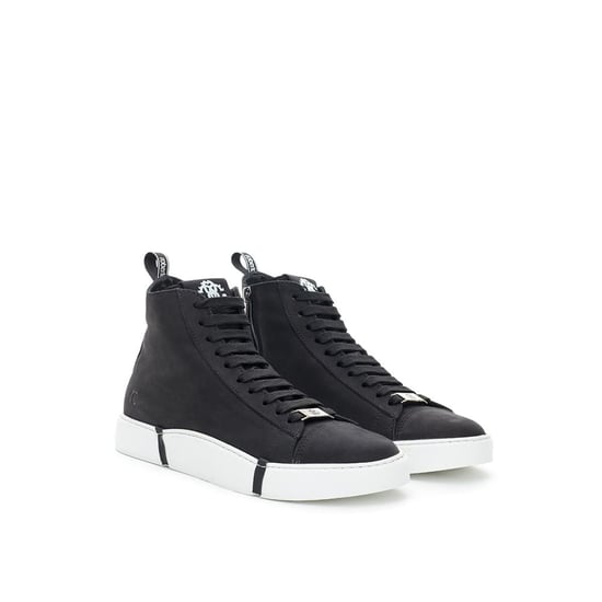 Zapatillas altas de piel de ante negro Roberto Cavalli - Image 3
