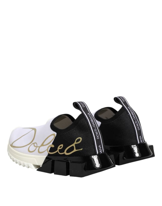 Zapatillas Sorrento Baja Blancas y Negras de Dolce & Gabbana - Image 6