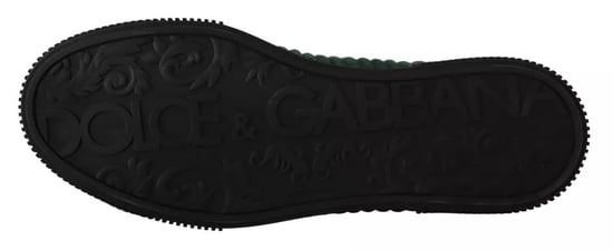 Zapatillas Casual de Hombre Alta de Pana Verde Dolce & Gabbana - Image 3
