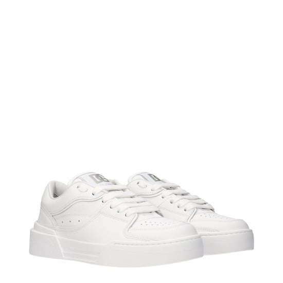 Zapatillas bajas de cuero blanco Dolce & Gabbana - Image 2