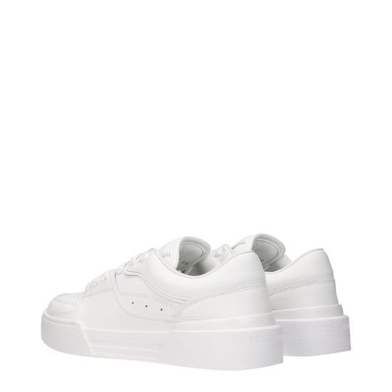 Zapatillas bajas de cuero blanco Dolce & Gabbana - Image 4