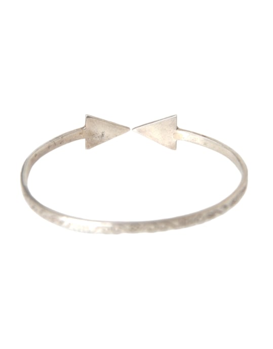 Pulsera de Cuff Flecha Plata con Diamantes Pavé - Image 3