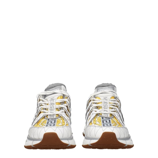 Zapatillas atléticas de tela blanca Versace - Image 3