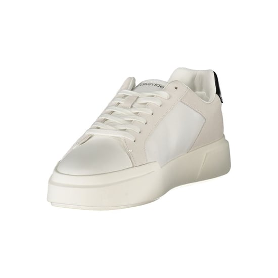 Zapatillas de Hombre de Cuero Blanco Calvin Klein - Image 3