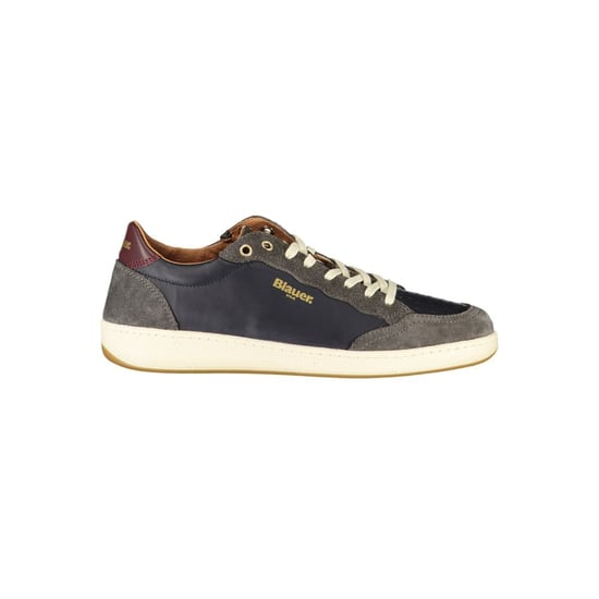 Zapatilla de Hombre de Cuero Azul Blauer - Image 1