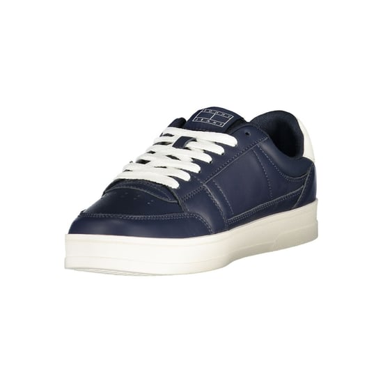 Zapatillas de Hombre de Cuero Azul Tommy Hilfiger - Image 3