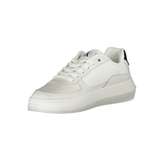 Zapatillas de mujer de cuero blanco Calvin Klein - Image 3