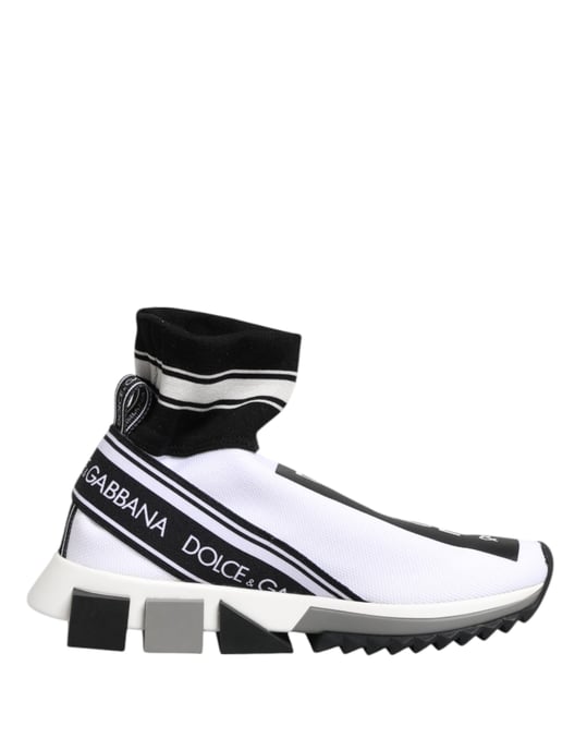 Calcetines Zapatillas Blancas y Negras Sorrento de Dolce & Gabbana - Image 2
