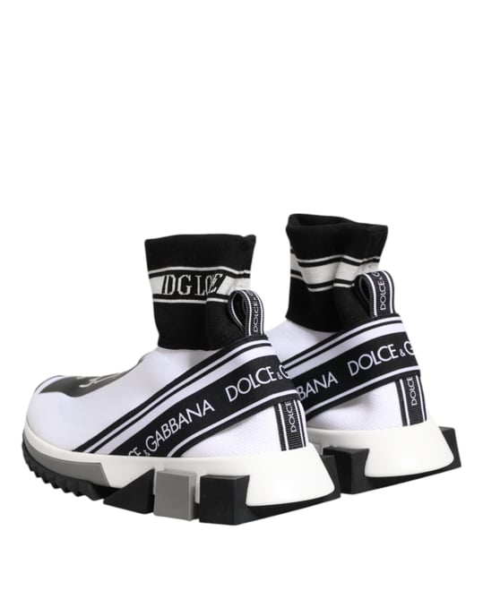 Calcetines Zapatillas Blancas y Negras Sorrento de Dolce & Gabbana - Image 6