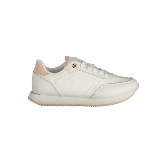 Zapatilla de Mujer de Cuero Blanca Tommy Hilfiger - Image 1