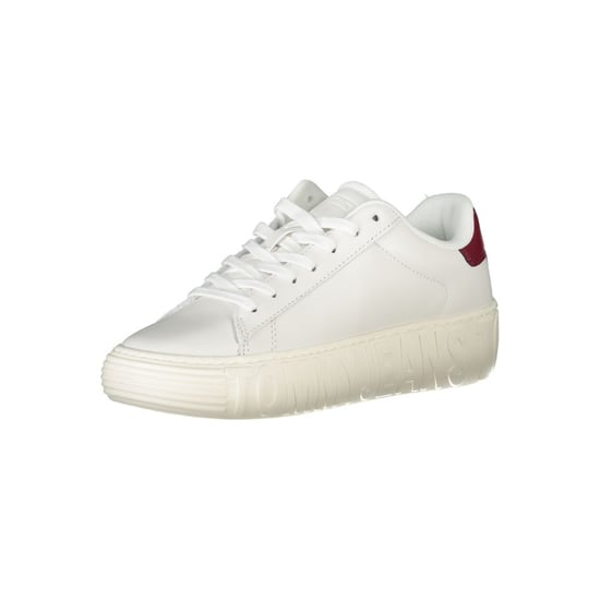 Zapatillas de mujer de cuero blanco Tommy Hilfiger - Image 2