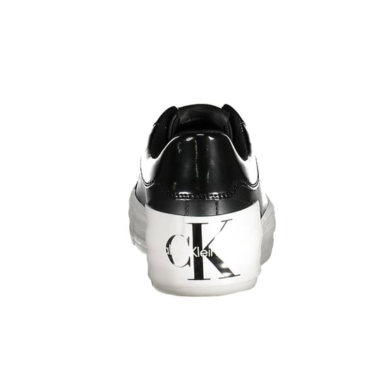 Calvin Klein Zapatilla de Mujer de Cuero Negro - Image 2