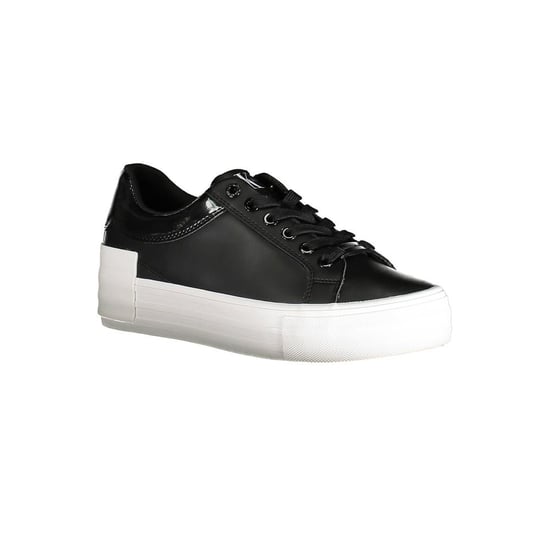 Calvin Klein Zapatilla de Mujer de Cuero Negro - Image 3
