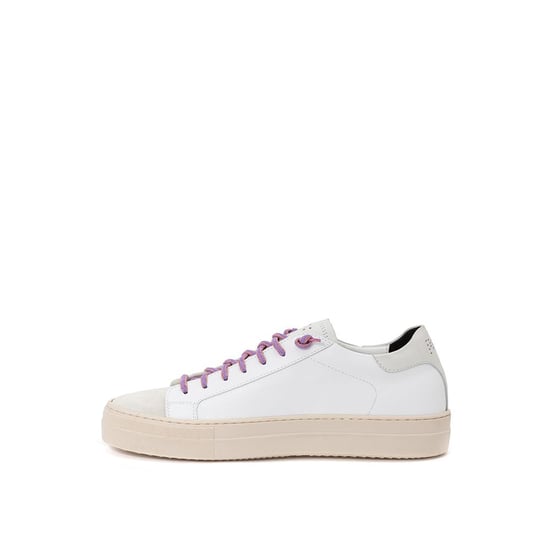 Zapatillas deportivas de cuero blanco P448 - Image 2