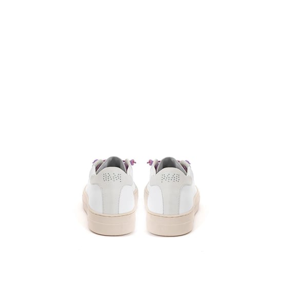 Zapatillas deportivas de cuero blanco P448 - Image 4