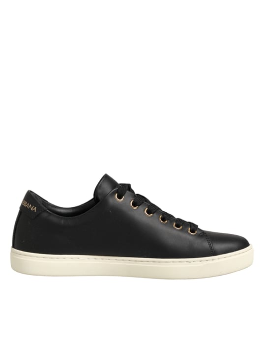 Zapatillas de Piel Negra Sacred Heart de Dolce & Gabbana - Image 2
