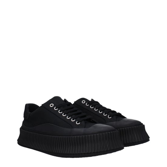 Zapatillas de plataforma de tela negra Jil Sander - Image 2