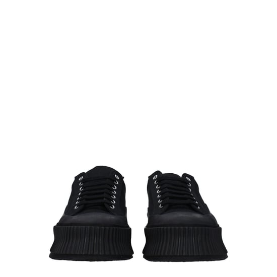 Zapatillas de plataforma de tela negra Jil Sander - Image 3