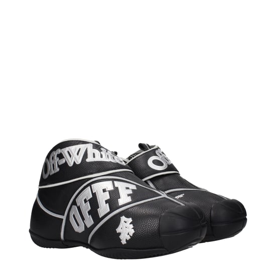 Zapatillas Altas de Cuero Negro Off-White - Image 2