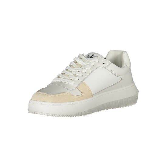 Zapatillas Elegantes Blancas con Cordones de Calvin Klein con Detalle en Contraste - Image 3