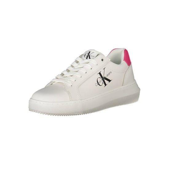 Zapatillas de mujer de cuero blanco Calvin Klein - Image 1
