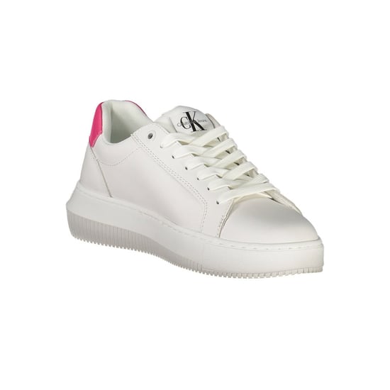 Zapatillas de mujer de cuero blanco Calvin Klein - Image 2