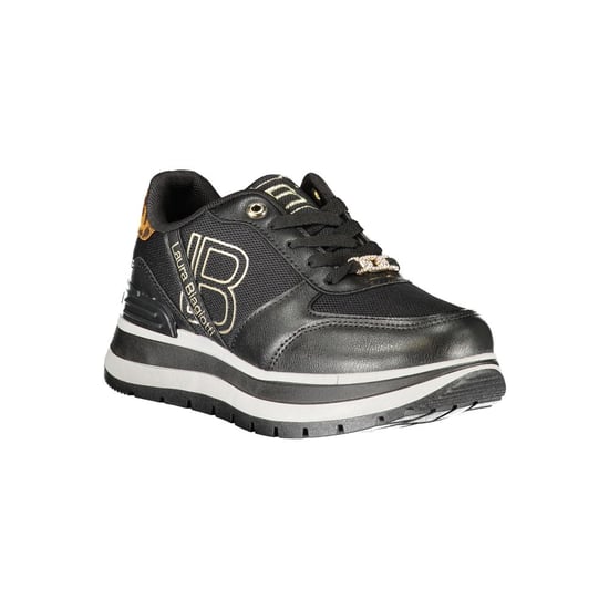 Zapatilla de mujer de poliéster negra Laura Biagiotti - Image 2