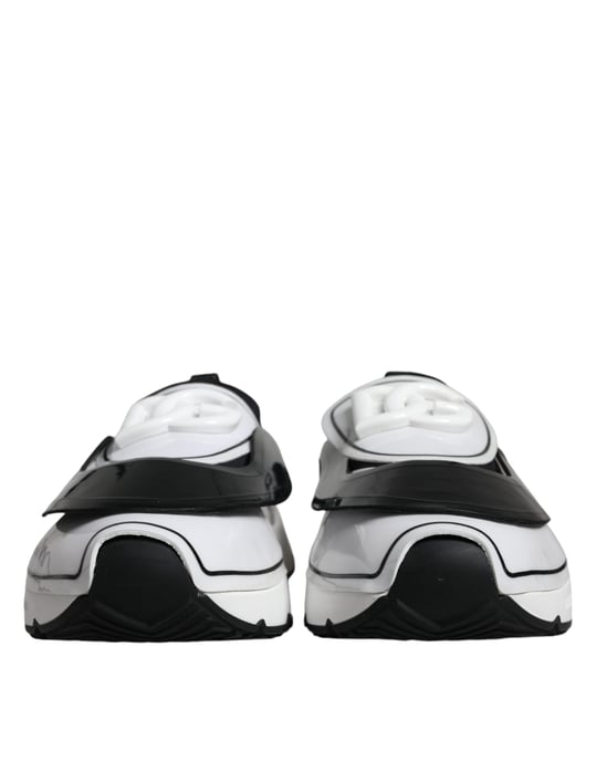 Zapatillas Daymaster Dolce & Gabbana con Placa de Logo en Blanco y Negro - Image 2