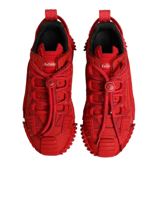 Zapatillas NS1 de encaje bajo con logo rojo de Dolce & Gabbana - Image 4