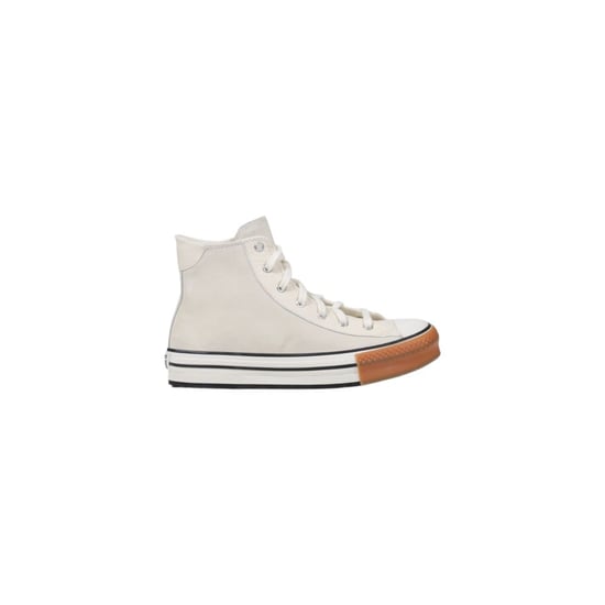 Zapatillas de cuero crema de caña alta Converse - Image 1