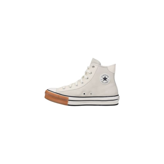 Zapatillas de cuero crema de caña alta Converse - Image 3