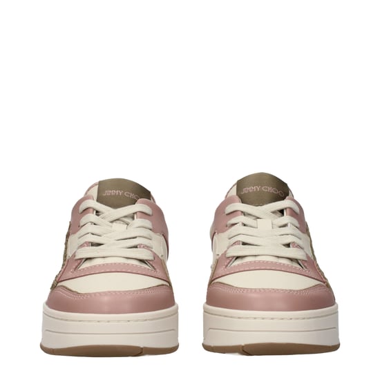 Zapatillas bajas de cuero rosa Jimmy Choo - Image 3