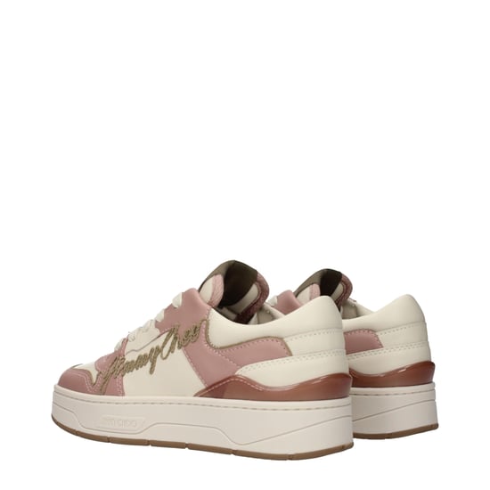 Zapatillas bajas de cuero rosa Jimmy Choo - Image 4