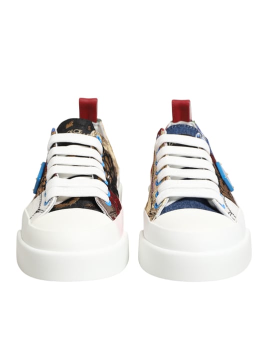 Zapatillas bajas multicolor de patchwork de Dolce & Gabbana - Image 3