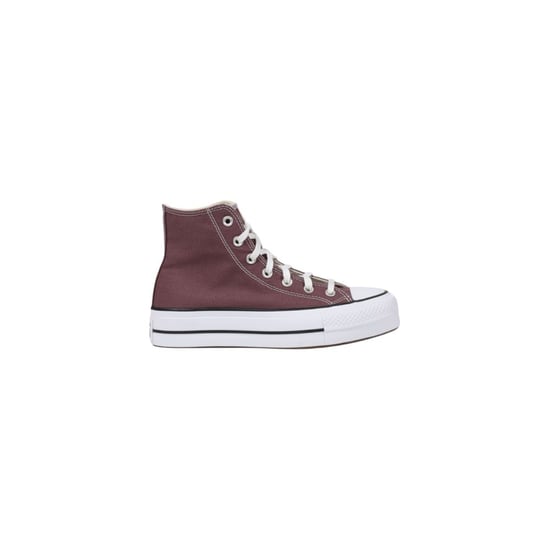 Zapatillas de Plataforma de Tela Moradas Converse - Image 1