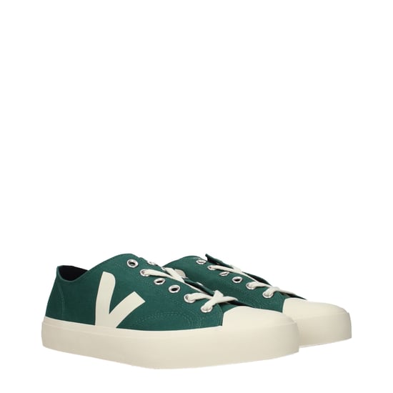 Zapatillas bajas de tela verdes Veja - Image 2